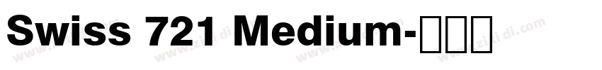 Swiss 721 Medium字体转换